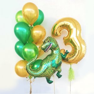 Набор из шаров “С Днём рождения! Динозавры”