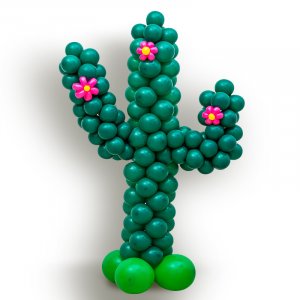 Фигура из шаров “Зелёный кактус”