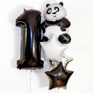 Набор шаров “Панда и цифра”
