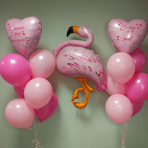 Набор воздушных шаров «Розовый фламинго»