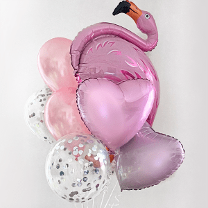 Букет шаров “Фламинго”