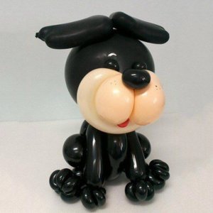 Фигура из шаров “Собачка чёрная”