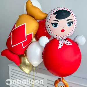 Набор шаров «Неваляшка с конфетой»