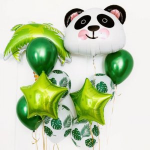 Набор шаров “Панда на пальме”