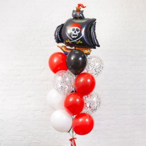 Фонтан из шаров “Пиратский корабль”
