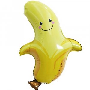 Фольгированная фигура шар Банан, 1 шт.