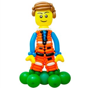 Фигура из шаров Лего оранжевый