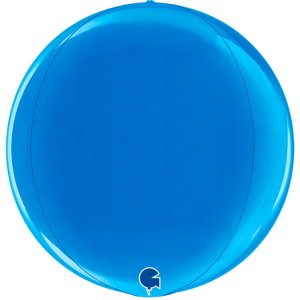 Шар (46 см) Сфера 3D, Синий, 1 шт.