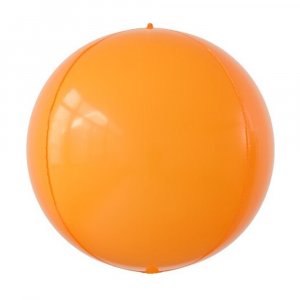Шар (61 см) Сфера 3D, Макарунс, Оранжевый, 1 шт.