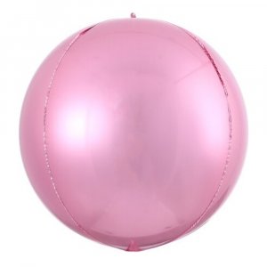 Шар (51 см) Сфера 3D, Розовый, 1 шт.