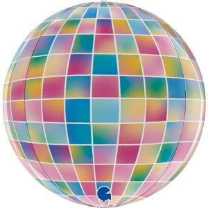 Шар (46 см) Сфера 3D, Сверкающее диско, Разноцветный, 1 шт.