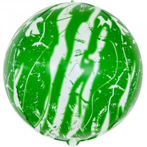 Шар (56 см) Сфера 3D, Мрамор, Зеленый, Агат, 1 шт.
