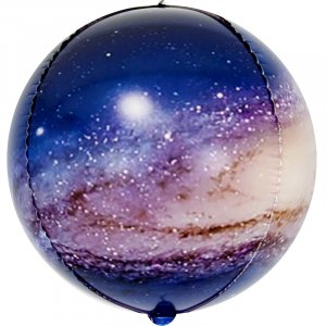 Шар (61 см) Сфера 3D, Млечный путь в космосе, 1 шт.