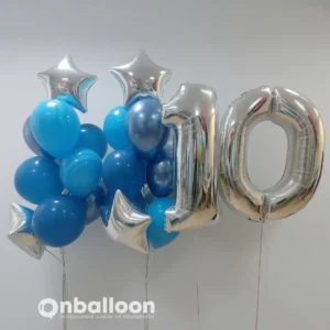 Воздушные шарики на 10 лет