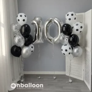 Шары на 10 лет "С Днём Рождения, Чемпион!"