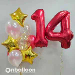 Шары на 14 лет "Яркие"