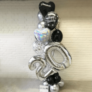 Композиция из шаров “20 лет” на день рождения