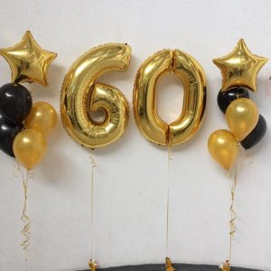 Набор шаров “С днём рождения. 60 лет”