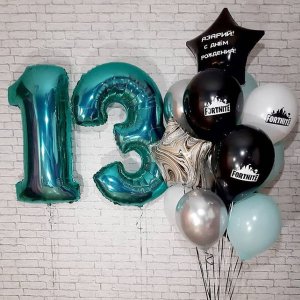 Набор шаров с надписью «С Днем рождения!»
