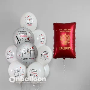 Шары на 14 лет "Паспорт"