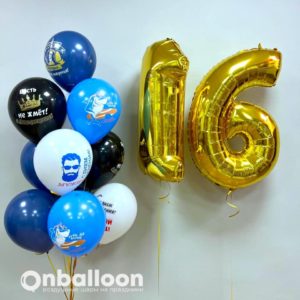 Воздушные шары на 16 лет