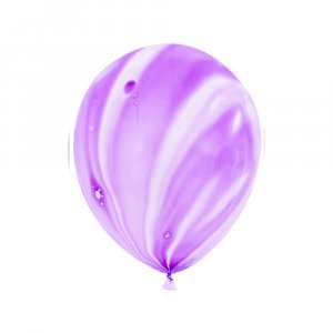 Шар Мрамор (12”/30 см) Фиолетовый, агат
