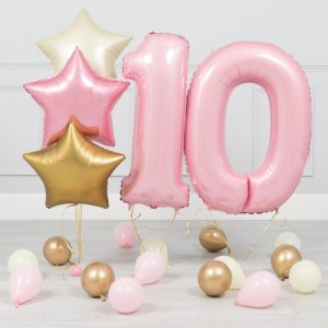 Композиция: «Воздушные шары на 10 лет»