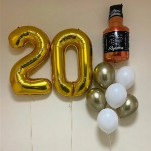 Шары на 20 лет “Виски со льдом”