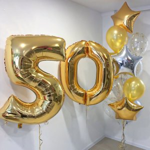 Шары на 50 лет “Золотце”