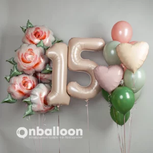 Шары на 15 лет для девочки