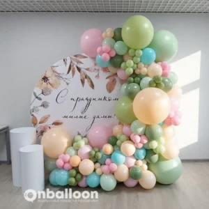 Фотозона из шаров на 8 Марта "Для милых дам"