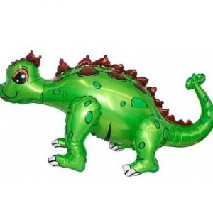 Шар 3D (29”/74 см) Фигура, Динозавр Анкилозавр, Зеленый, 1 шт.