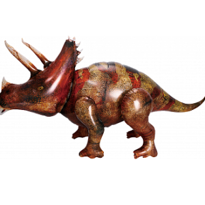 Шар 3D (53”/135 см) Фигура, Динозавр Трицератопс, 1 шт.