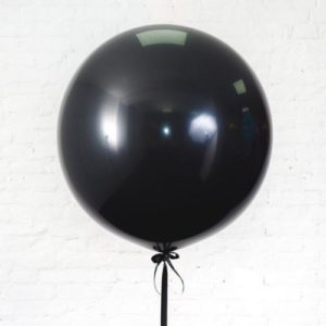 Латексный шар (60 см.) черный, 1 шт.