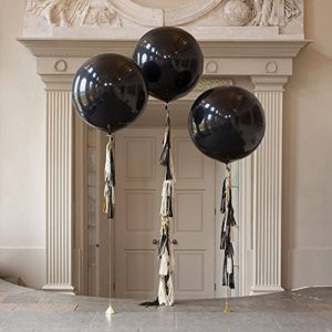 Черные шары (90 см.) для украшения магазинов к черной пятнице
