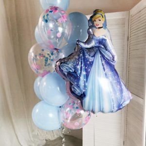 Набор воздушных шаров для девочки “Золушка”