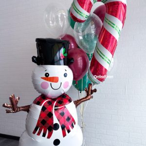 Набор шаров “Снеговик с карамелью”