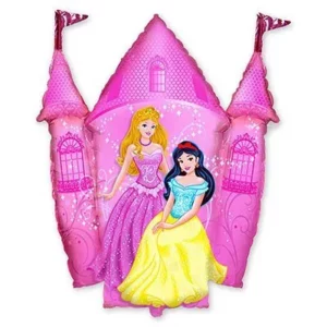 Шар-фигура 94 см. Принцессы и Замок розовый, 1 шт.