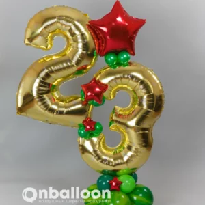 Поинт из шаров "23 февраля"