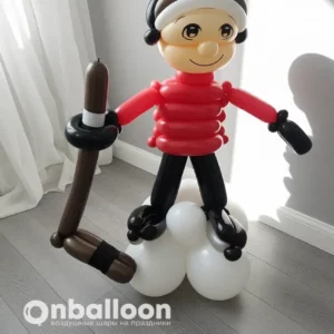 Фигура из воздушных шаров "Защитник"