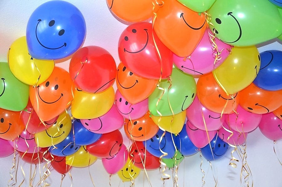 Гелевые шары с днем рождения фото