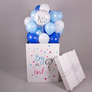 Коробка-сюрприз с шарами на определение пола ребенка №4