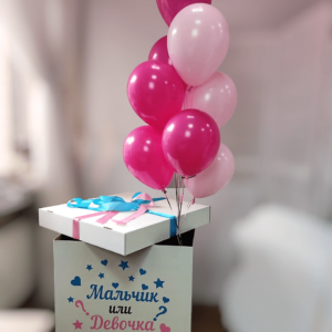 Коробка-сюрприз с шарами для определения пола ребенка №9