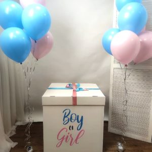 Коробка-сюрприз с шарами для определения пола ребенка №12