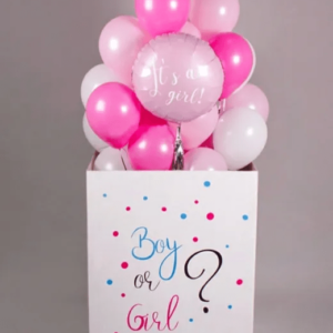 Коробка-сюрприз с шарами на определение пола ребенка №5