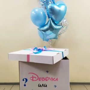Коробка-сюрприз с шарами для определения пола ребенка №8
