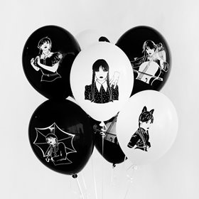 Воздушные шары с гелием, черно-белый набор