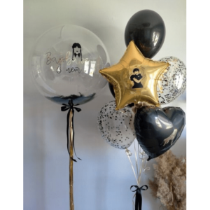Воздушные шары с гелием “Уэнсдей на праздник”