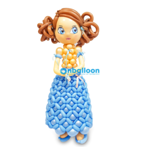 Плетеная фигура из шаров “Кукла”