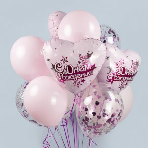 Набор шаров в стиле Барби на день рождения